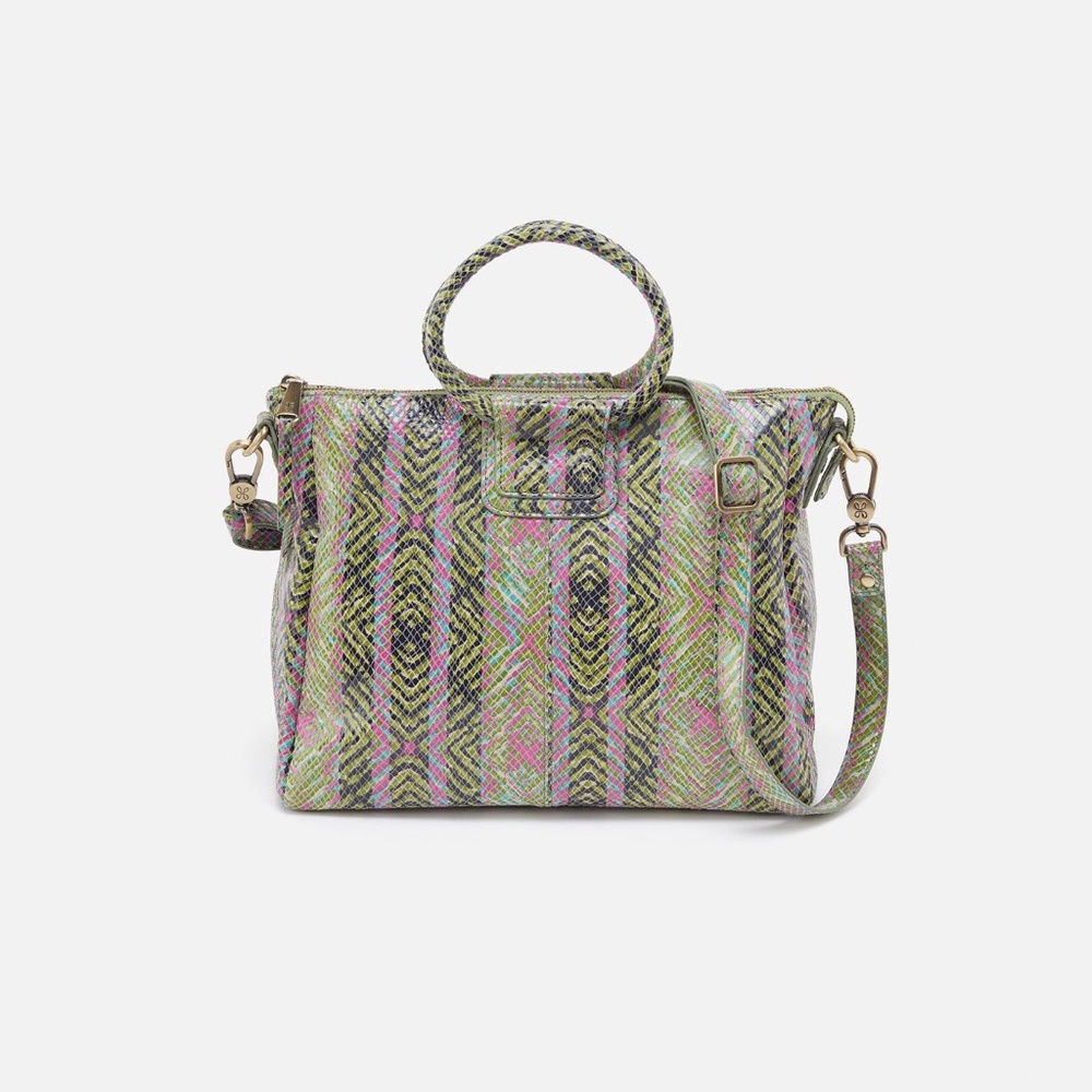 HOBO Sheila Medium Satchel Shoulder bag Handbag In Printed Leather Medium